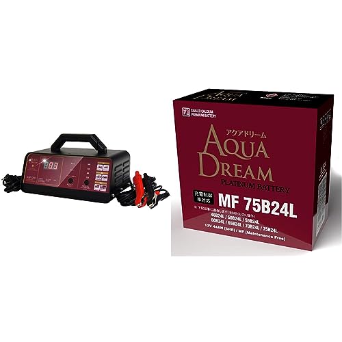 �A�N�A�h���[�� �o�b�e���[�[�d�� �����ԗp �p���X�[�d�S�������� 12V��p ��i15A AQP-1200 �o�b�e���[�f�f �g���N���[�d �o�C�N�Ή� & ���Y�� �[�d����ԑΉ��o�b�e���[ MF 75B24L (�݊�/55/60/70/75B24L) �����e