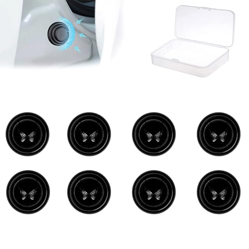 Image of 8Pcs Car Door Shock Absorber Protector Rubber Pads Guard Protection Stickers Compatible for Scorpio, XUV 300, XUV 400, XUV 700, XUV 500, Bolero, Marazzo, KUV 100, Xylo, XUV 3XO, XUV 7XO, XES 9S