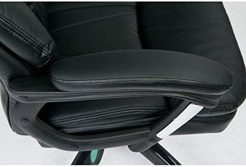 Miniatura 5 de Office Star FL Series - Silla de oficina ejecutiva de piel sintética de gran tamaño con brazos acolchados, altura ajustable, soporte lumbar