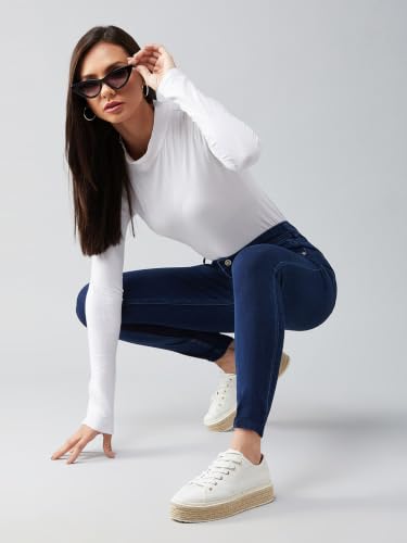 Image of Dolce Crudo Distressed High Rise Skinny Jeans for Women