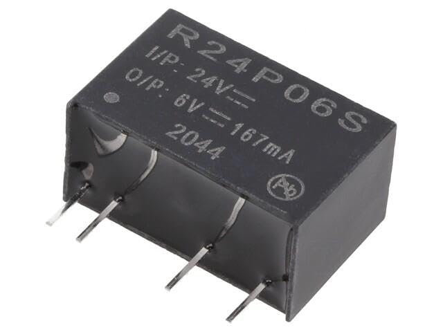 R24P06S Convertisseur DC/DC 1W 21,6-26,4V 6VDC SIP7 RECOM