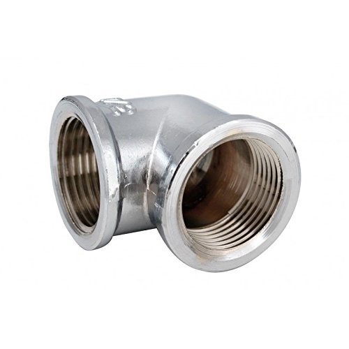 Armar Trading Ltd Women's Chrome Elbow 1/2" Bsp Water Pipe Thread Bend Connector Adaptor Coupler