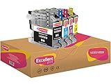 INCLUIDO: 1 SET Excellent Print LC221 LC223 Compatible Cartuchos de Tinta para Brother MFC-J4420DW MFC-J4620DW DCP-J4120DW MFC-J4625DW