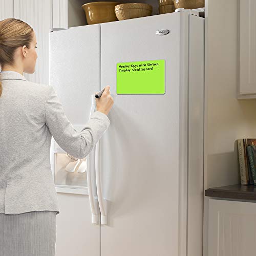 Llpt Dry Erase Magnetic Sheets 6 Packs 5.9” X 8.3” Reusable Washable No Adhesive Trimable Sticker Notes For Refrigerator Desktop Shelf Diy Whiteboard Color White (Msw598) #TOP4