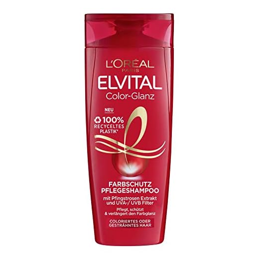 L'Oréal Paris Elvital Color-Shine Schampo för Färgat Hår, 300 ml