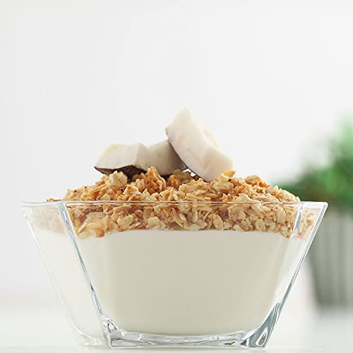 Lav Glass Serving Bowls Set Of 6-10 Oz Small Glass Bowls For Desserts - Dessert Bowls Glass - Glass Fruit Bowl For Serving And Dessert - Small Glass Ice Cream Bowls - Made In Europe #TOP3
