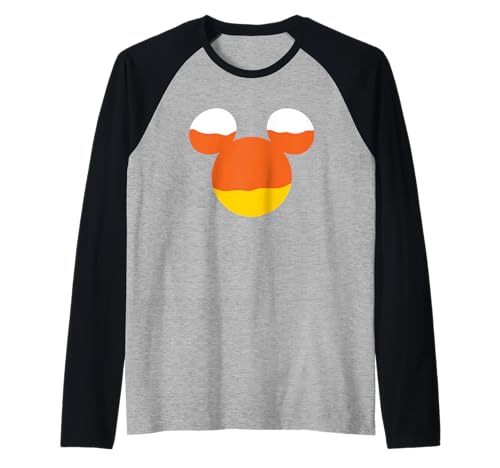 T-shirt Mickey Halloween candy corn raglan un cadeau original