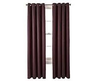 Studio Luna Grommet-Top Blackout Lined Textured Curtain Panel, Exotic Plum / Burgundy 50" x 108" 0977377261 Book Cover