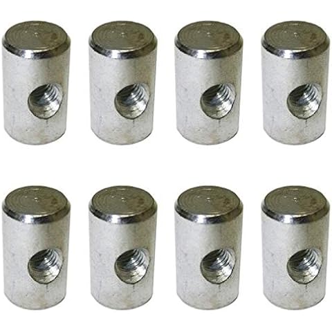 Tuercas M8 chapadas en zinc de 8 unidades Cover
