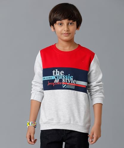Image of KYDA KIDS 100% Cotton Unisex Boys and Girls Hoodies | Hooded Neck Chest Printed Full Sleeve Sweatshirts for Unisex