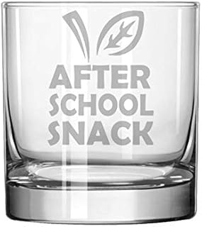 11 oz Rocks Whiskey Highball After School Snack Funny Teacher
