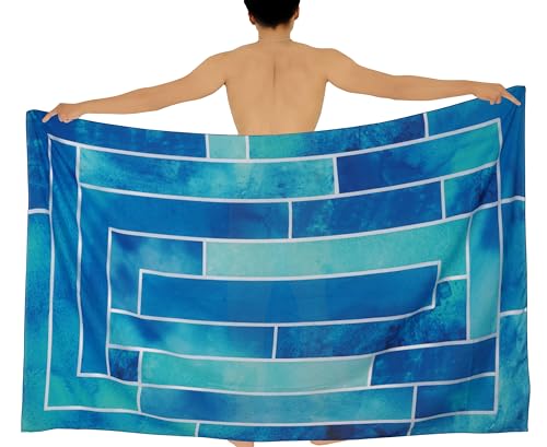 LA LEELA Men's Sarong Bath Swimsuit Pareo Wraps