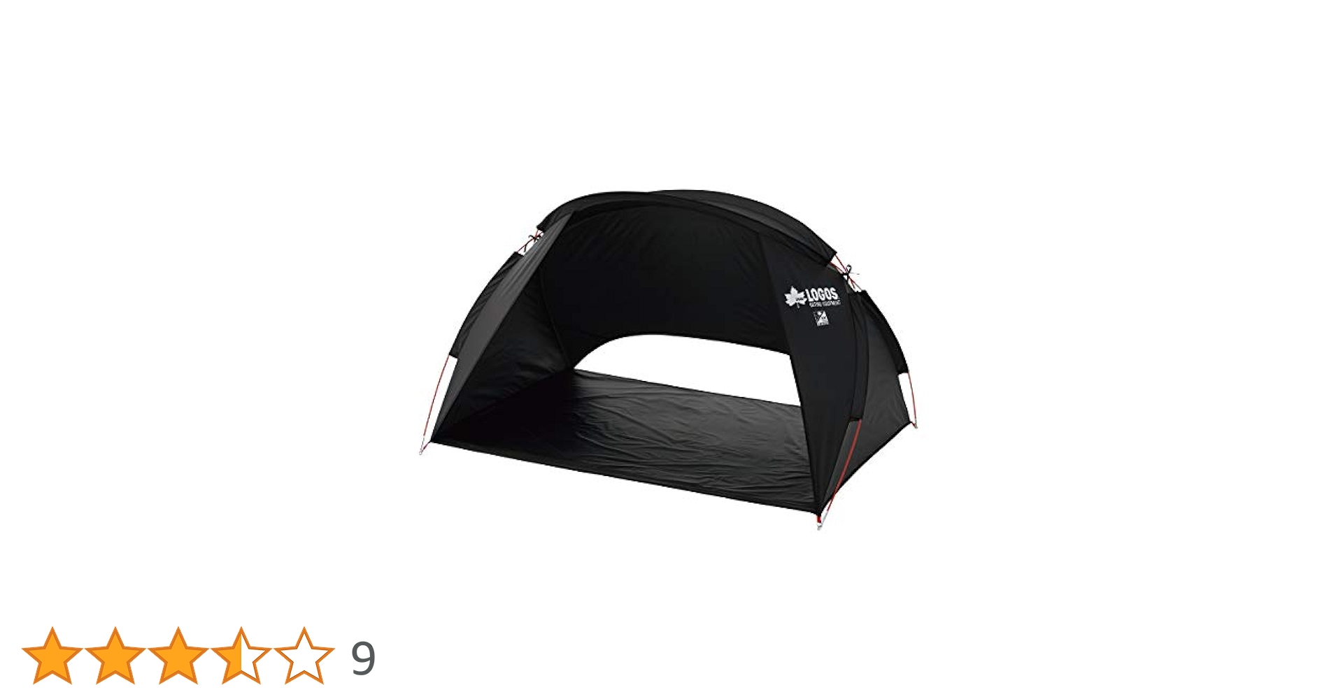 LOGOS - ロゴス(LOGOS) Black UV パラシェード(180×125cm)新品✨ ソーラーブロック Q-TOP フルシェード-BA|ギア|日/火/風除け