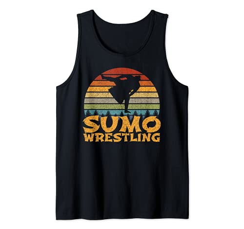 Sumo Wrestling Sumo Vintage Retro Regalo Camiseta sin Mangas