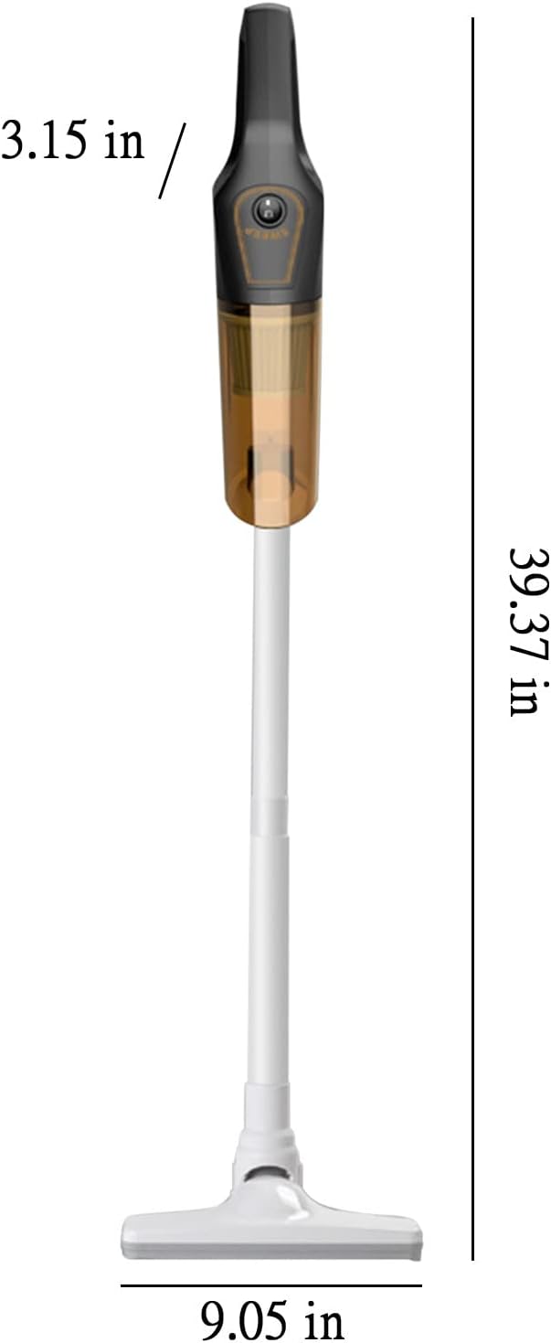 Cordless Stick Vacuum, Vacuum Cleaner with 30 Mins Long Runtime, Light Weight Quiet Cordless Vacuum Cleaner for Carpet and Hardwood Floor Pet Hair, 3-Speed,120w Powerful Suction (Black)