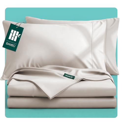 Recopilación de Sabanas King Size Walmart los 5 más buscados. 48 Dreamlab Juego de Sabanas de Bambú con Microfibra | Frescas, Ultrasuaves, Sedosas e Hipoalergénicas | Blancos para el Hogar para Colchones hasta 40cm Alto | Juego de Sábanas...