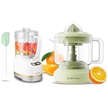 La Reveuse Electric Mini Food Processor + La Reveuse 34 oz Electric Citrus Juicer