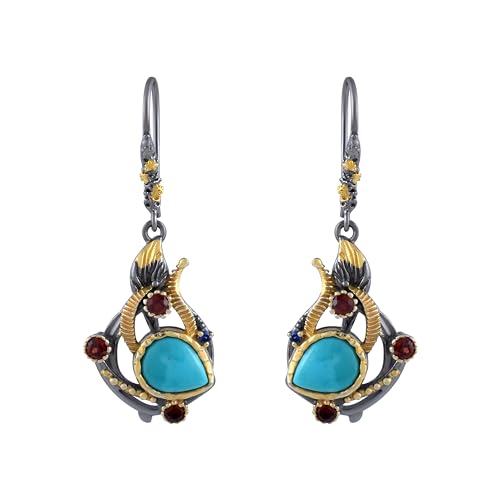 Boucles d'oreilles en argent et turquoise : le cadeau de Noël idéal