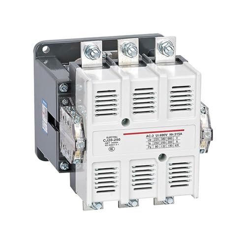 Contacteur CA CJ20 industriel haute durabilité 250A 220V bobine alternative