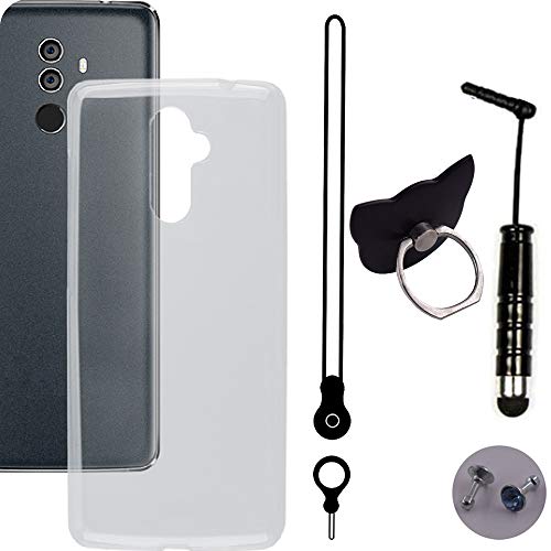 TienJueShi Funda de TPU Silicona Carcasas Gel Cover Case para Oukitel K8 Piel Protector De Soporte Función Lapiz