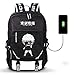 Produktbild WOONN Anime Tokyo Ghoul USB Modischer Unisex Laptop Rucksack Laptop Rucksack Outdoor Travel Supplies Trendiger Rucksack