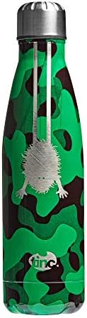 Tinc Green Monster Camo Reusable Metal Water Bottle - 500ml - Single Skinned - BPA Free (WBMCAHGR)