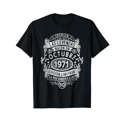 Las Leyendas nacen en octubre 1971 50 Años Cumpleaños Camiseta