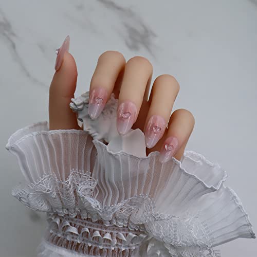 Magic Armor Almond Fake Gel Nail Tips 120Pcs Almond Press On Nails Medium French Design Clear Full Cover Artificial Almond False Nails With Nail Glue For Home Diy Nail Salon Nail Extension,10 Size #TOP6