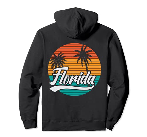Florida Vintage Summer Beach Vacation Sudadera con Capucha