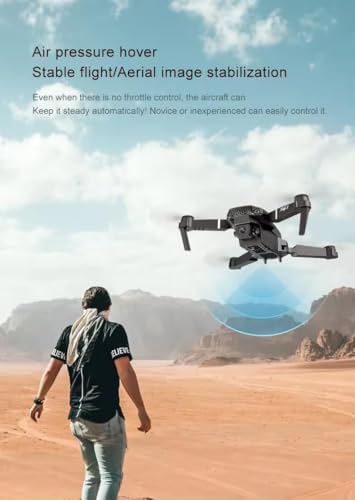 Image of Drone with 4k Camera Foldable 1080P HD Drone with FPV Live Video, Smart Gestures Selfie, Altitude Hold, One Key Take Off /Landing, 3D Flips for Kids and Adults. HC3