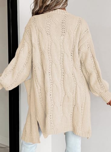 Image of Dokotoo Women Long Cardigan Open Front Knit Sweater 2026