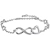 MABELLA-Anklets-Bracelet-18K-Gold-plated-Sterling-Silver-Adjustable-Infinity-Endless-Love-Heart-Charm-Jewelry-Jewelry-Gifts-for-Her MABELLA Anklets Bracelet 18K Gold plated Sterling Silver Adjustable Infinity Endless Love Heart Charm Jewelry Gifts for Her