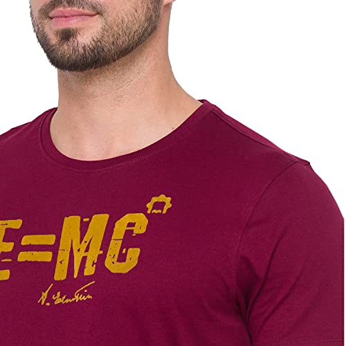 Image of Spykar Men's Printed Slim Fit T-Shirt