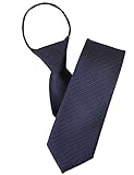 H2H Mens Comfortable Zipper Stripe Patterned Neck Tie NAVY ONESIZE (KMANT075)