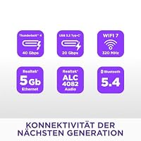NZXT N9 Z890 - Intel Z890 LGA 1851 ATX Gaming-Mainboard für Core Ultra (Serie 2) - 20+1+1, DDR5, 5X M.2, PCIe 5.0, Wi-Fi 7, 5GbE, Thunderbolt 4 - RGB, Vollmetallabdeckung - Schwarz – Ansicht 4