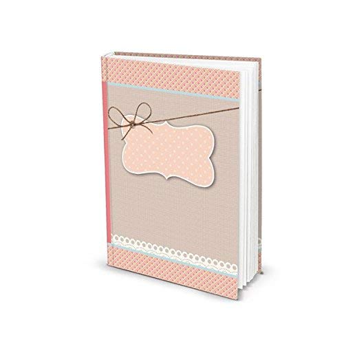 Logbuch-Verlag kleines Notizbuch DIN A5 blanko rosa mit 136 Seiten Buch leer zum Einschreiben