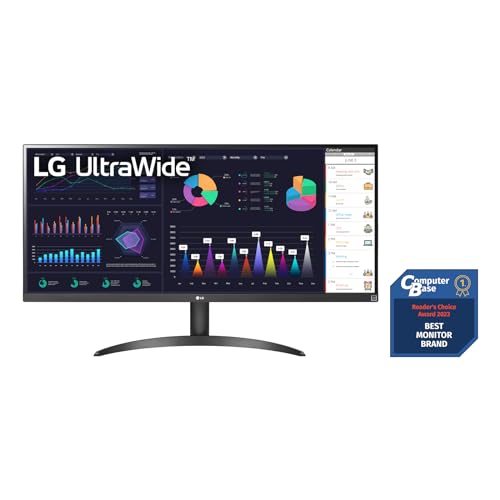 LG Electronics 34WQ500-B UltraWide™ Full HD 34" (87cm), 2560 x 1080, 21:9, AMD FreeSync™, HDR10- and VESA DisplayHDR™ 400, IPS with sRGB 99% (Typ.), Waves MaxxAudio®, 5ms GtG - Schwarz – Bild 3