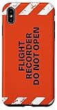 boite mail iphone xr Installation facile Flight Recorder Do Not Open Aviation Boîte Noire Coque pour iPhone XS Max