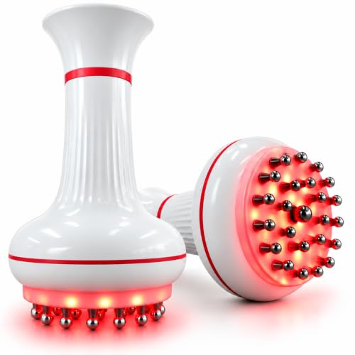 Masseur Anti-Cellulite, Appareil de Drainage Lymphatique EMS avec Vibration | Chaleur & Lumière Rouge, 30…