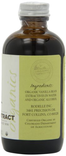 Redelle Organics Pure Vanilla Extract-Bourbon, 4-Ounce (Pack Of 3) #TOP2