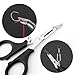 EYAKEG Multifunctional Fishing Plier Fish Hook Remover Cutter Scissors with Hooked Tip Practical Fishing Tool Durable Stainless Steel Fish Hook Remover Multifunctional Fishing Tool Accessory, Black