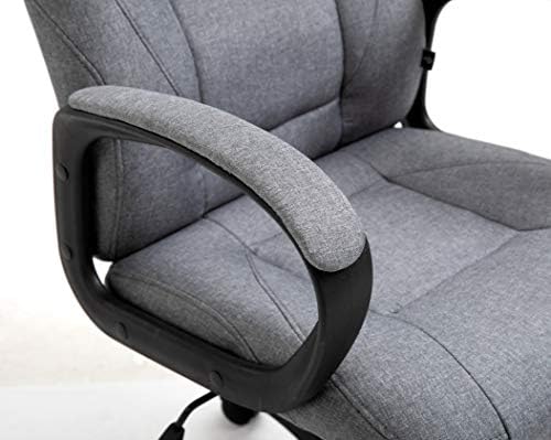 Cherry Tree Furniture Swivel Grey Fabric Swivel Desk Chair Office Chair