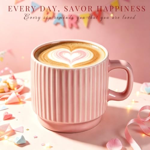 Diptymore Funny Birthday Mug Gift Box Set for Women, Mom, Pink — view 3