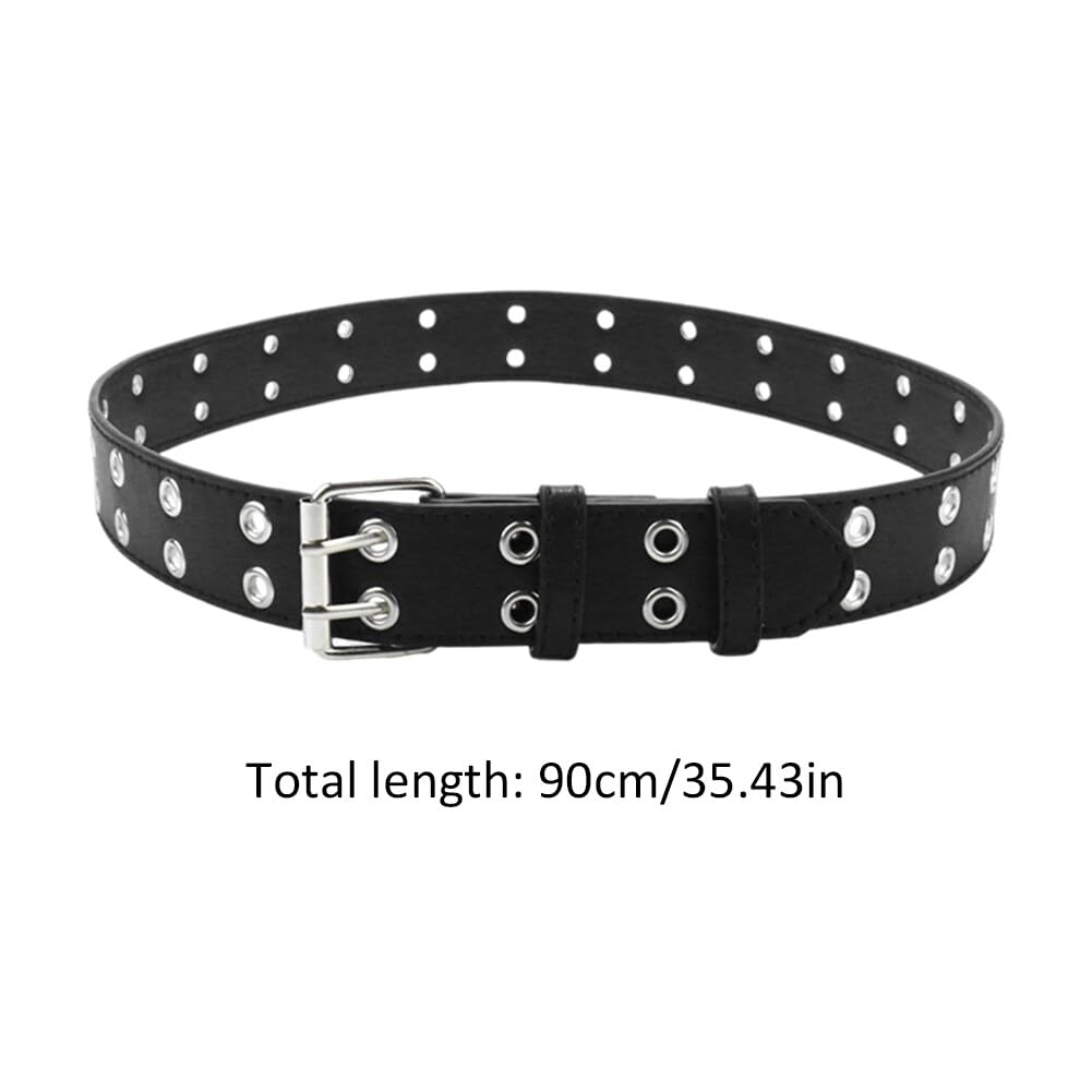 Studded Belts Chic Pin Buckle Belts Versatile Fashion Statement for Female Wardrobe (Type 1)
