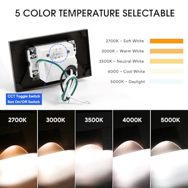 Energetic 5CCT LED Step Lights 2700K/3000K/3500K/4000K/5000K 3W Bronze