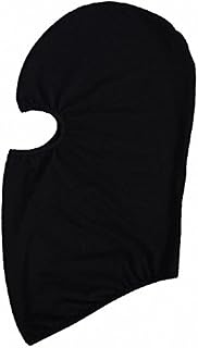 Maoko Kids Thin Hood Balaclava,Ski Face Mask Balaclava for Child (20 Colors) Black