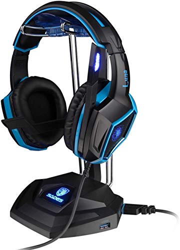 Suporte Para Fone Headset Sades Anubis Staff USB 3.0