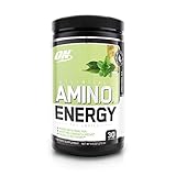 OPTIMUM NUTRITION ESSENTIAL AMINO ENERGY, Sweet Mint Tea, Keto Friendly BCAAs, Preworkout and Essential Amino Acids with Green Tea and Green Coffee Extract, 30 Servings