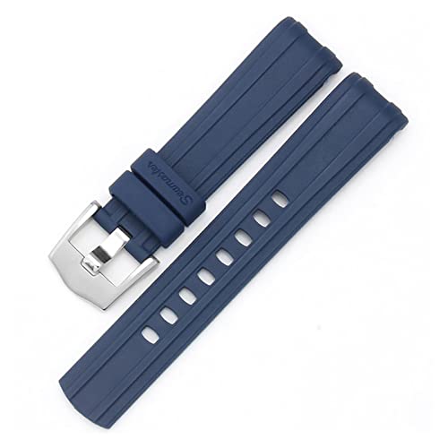 YANBIN Qbinbin Store Banda de Reloj Compatible con Omega Seamaster 007 Planet Ocean AT150 Pin Hebilla Reloj de Silicona Correa de Reloj Accesorios Accesorios Reloj de Goma Pulsera Cover