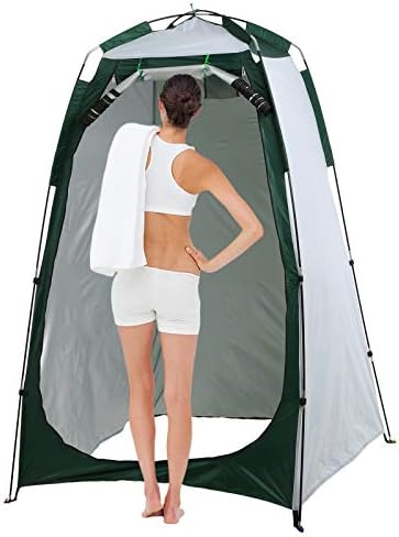 Lixada Privacy Shelter Tent Portable Outdoor Camping Beach Shower Toilet Changing Tent Sun Rain Shelter with Window